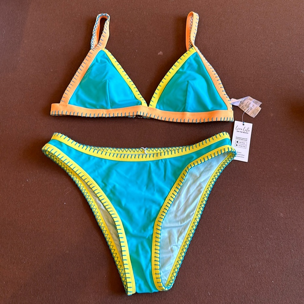 Multi colored bikini NWT